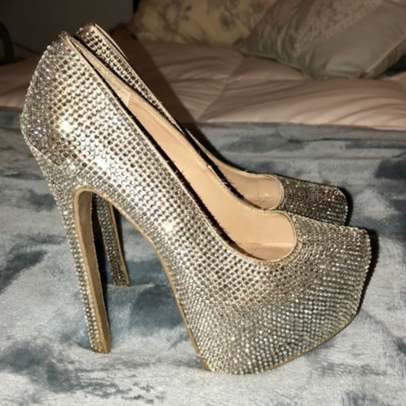 Steve Madden Shoes - Steve Madden Bling Platform Heels